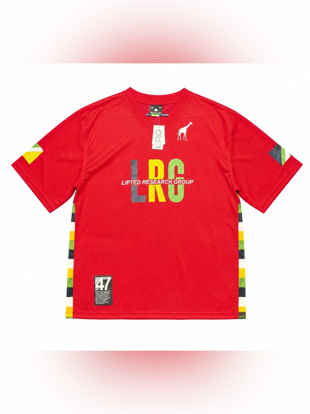 LRG Lifted Research Group Mesh Jersey Shirt Red XL NWT Streetwear Hip Hop Skate